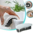 thumbnail image 1 of Plastic Crevice Cleaning Brush with Multi Brush Head & Hook Design - 14.6x7.3x4cm, for Deep Cleaning Corners, Ceilings, Sinks, Faucets, Cooktops - Easy Hang Storage & Handheld Cleaning Tool, 1 of 5