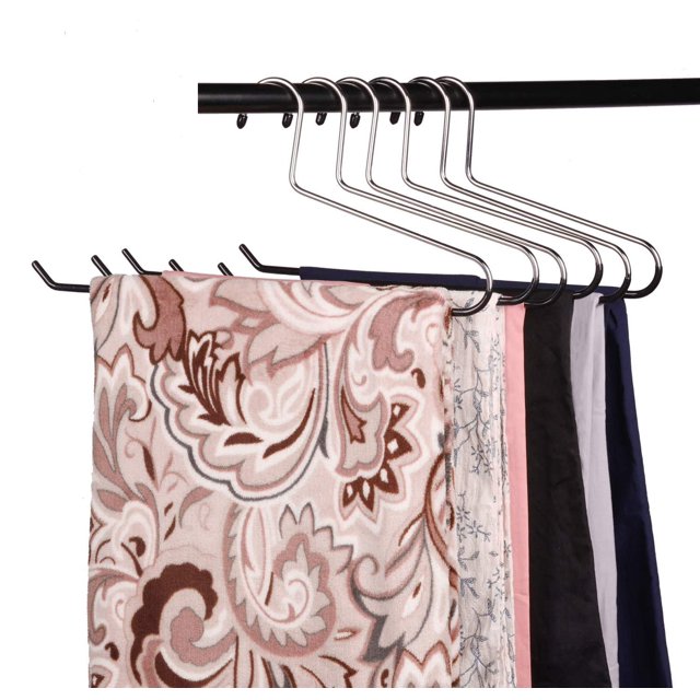 VASLIM Paquete de 12 perchas para mantas, resistentes, con revestimiento de vinilo negro, antideslizantes, ideales para edredones, edredones, manteles, toallas, sacos de dormir, cortinas y colchas