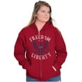 thumbnail image 4 of American Freedom Liberty 1776 Patriot Zip Up Hoodie Men's Women's Brisco Brands S, 4 of 6
