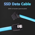 thumbnail image 4 of 6Gbps SATA III 3.0 Cable HDD SSD Cable de datos de 5,5 pulgadas (recto a codo) Ehuebsd Para estrenar, 4 of 8
