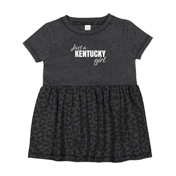 Inktastic Just a Kentucky Girl Born and Raised Girls Baby Dress