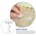 thumbnail image 3 of Sofa Spiral Pins Tack 50 Pcs Accessories Nail Couch Handmade Gifts Upholstery Nails Metal Tacks, 3 of 6