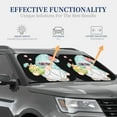 thumbnail image 4 of Daiia Summer Gnome,Cute Gnome 2PCS Car Windshield Sun Shade, Foldable Sun Shield for Car Front Window, Auto Sun Blocker Visor Protector Universal for Truck SUV Pickup-Medium, 4 of 7