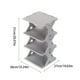 thumbnail image 3 of Zapatero, armario de almacenamiento, nuevo diseño de esquina ensanchada y engrosada, tamaño pequeño, fácil de instalar, extraíble y lavable, estructura de metal, diseño de 2 niveles, para, 3 of 9