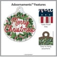 thumbnail image 3 of My Word! Large 21" Merry Christmas w/ Wreath Welcome Sign / Front Door Hanger Sign / Welcome Wreath / Decorative Farmhouse Rustic Front Door Decor & Hanging Door DecorationDecoration, 3 of 5