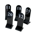 thumbnail image 6 of Aspire 10PCS Acrylic Table Numbers, Tent Style Numbers Sign, Double Sided Table Number Card for Restaurant-Black-Number 21to30, 6 of 7