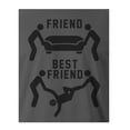 thumbnail image 2 of 9 Crowns Tees A Best Friend Helps You Move A Body Graphic Tee (Unisex Metal, Medium), 2 of 3