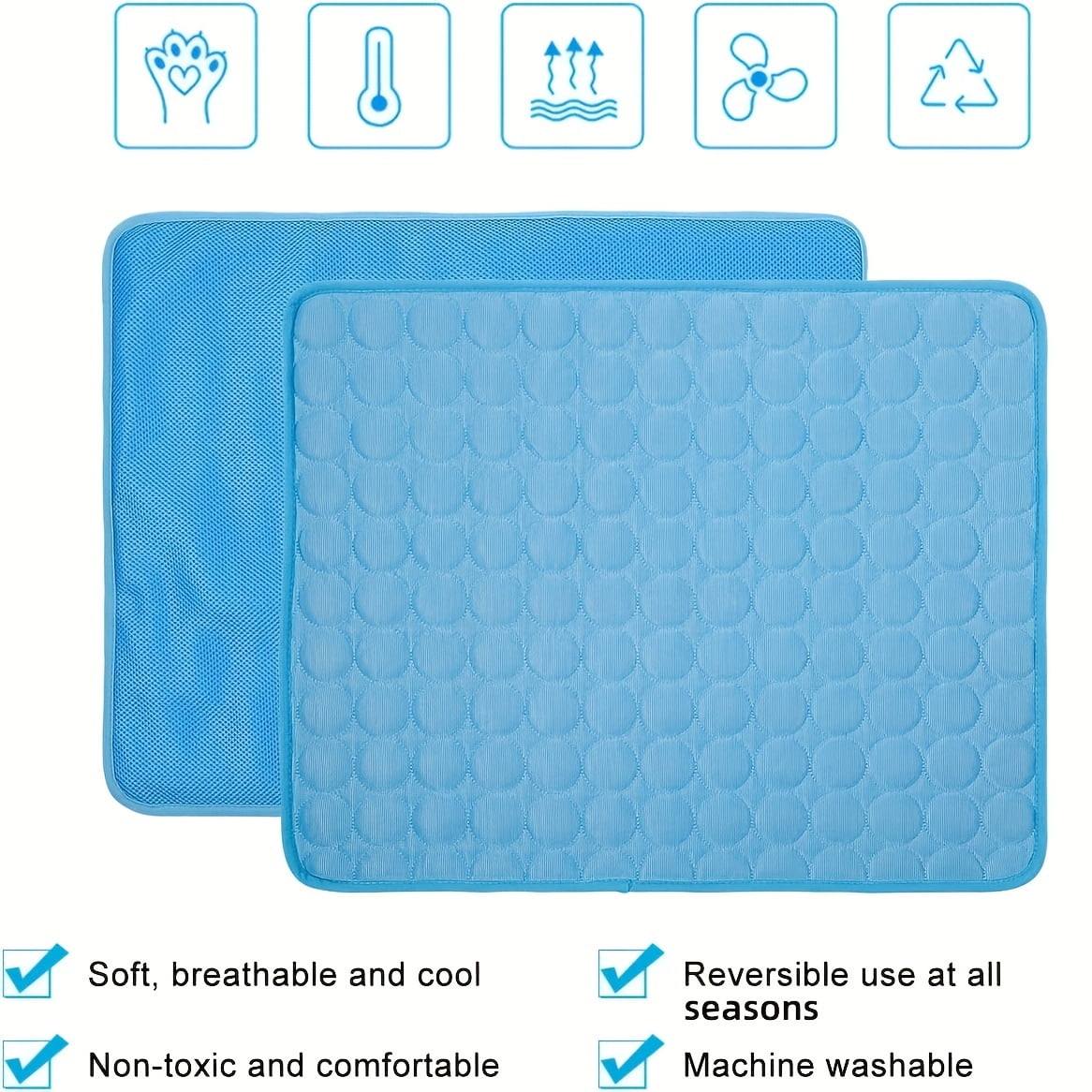 DABEI Waterproof Dog Cooling Mat - Summer Sleeping Pad for Cats and Dogs - Keep Your Pet Cool and Comfortable