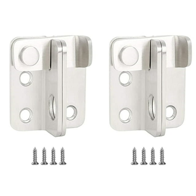 MasteelfCA 2 Sets Stainless Steel Sliding Latch Durable Gate Latch Safety Door Lock