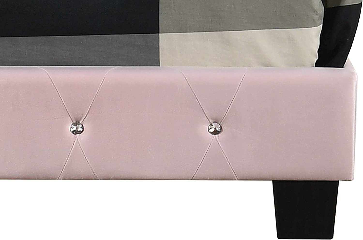 Glory Furniture Suffolk Queen Bed in Pink Color