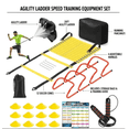 thumbnail image 3 of Professional Agility Ladder Training Set for Speed & Footwork Adjustable Fitness Equipment with Carry Bag for Coordination Quickness Agility Drills Indoor Outdoor Sports, 3 of 5