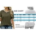 thumbnail image 6 of MOSHU Dressy Women Tops Crewneck Blouses for Women Striped Colorblock Short Sleeve Shirts Casual Summer Tops, 6 of 9
