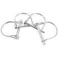 thumbnail image 6 of ITSELFER 4pcs Locking Pin Heavy Duty Trailer Coupler Pin Round Wire Locking Clip (M6x50mm), 6 of 6