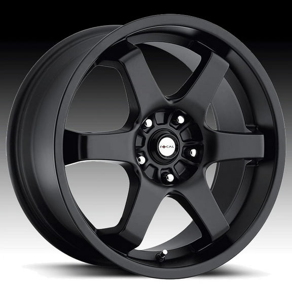 FOCAL 421b x 17x7.5 48et 72.62mm satin black satin clear coat wheel
