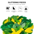 thumbnail image 4 of Mogoko 100 Pieces Petal Mosaic Tiles, Green & Yellow Hand-Cut Stained Glass Flower Leaves Tiles for Art Craft and Home Decorations, 4 of 5