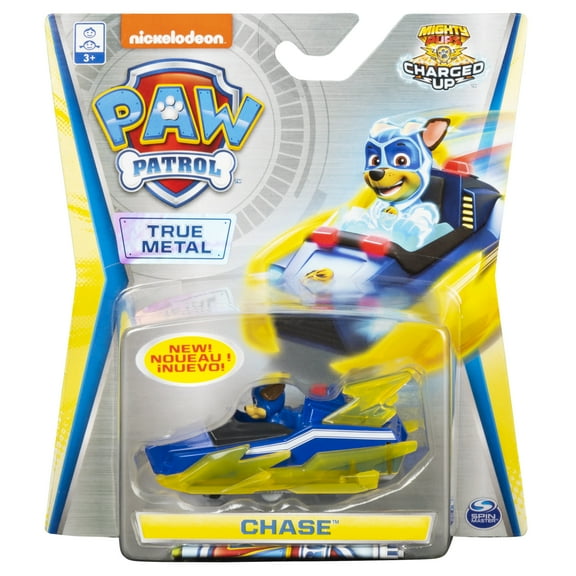 PAW Patrol, True Metal Chase Collectible Die-Cast Vehicle, Charged Up Series 1:55 Scale