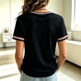 thumbnail image 4 of AHMOMEI Women's 9/11 25th Anniversary T Shirts American Flag Print We Will Never Forget Tshirt Vintage Hope Patriotic Courage Sept 11 Memorial Shirt Black M, 4 of 4