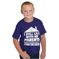 thumbnail image 5 of Live With Parents Slacker Funny Crewneck T Shirts Boy Girl Teen Brisco Brands XS, 5 of 5