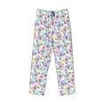 thumbnail image 4 of Balery Butterflies on Polka Dots print Men's Pajama Pants,Ultra Lightweight Pjs,Lounge Pant-, 4 of 9