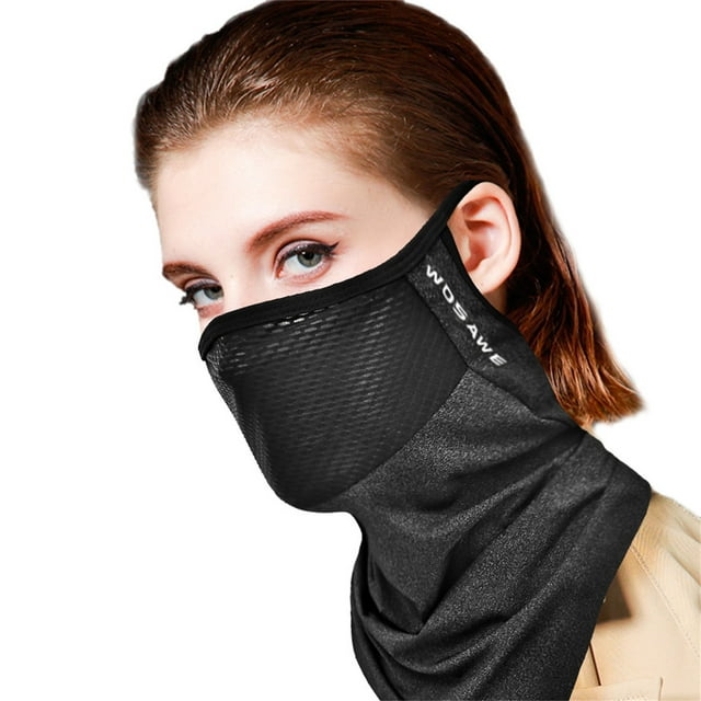 Ice Silk Earloop Face Breathable Bandana Scarf for Cycling Outdoor Sports