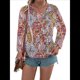 thumbnail image 3 of Blusas Casuales de Larga con Cuello en V y Estampado Bohemio para Mujer 5 Colores Mezclados XL, 3 of 7
