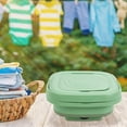thumbnail image 4 of Portable Washing Machine 8L Mini Foldable Washer with 3 Modes Deep Cleaning for Underwear, Baby Clothes, Sock Small Washer Deep Suitable for Camping RV Travel Green, 4 of 8