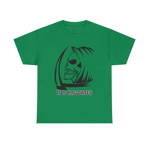 Unisex Adult It Is Halloween Grim Reaper Crewneck Pullover T-Shirt