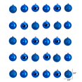 thumbnail image 4 of Nearly Natural Holiday Christmas 30 Count 2.5in. Shatterproof Ornament Set with Re-Useable Storage Container, 4 of 4