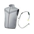 thumbnail image 4 of Chaleco de refrigeración portátil de poliéster de 3 velocidades para pesca al aire libre, para hombres y mujeres Gris XL, 4 of 9