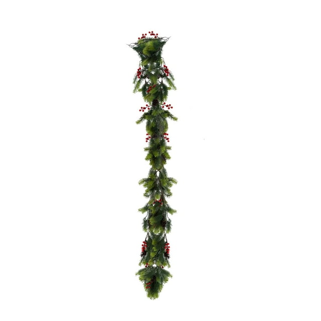 Wzzjkit Simulation Pines Needle Pines Nut Rattan Decoration Christmas Home Fence Background Cabinet Decoration