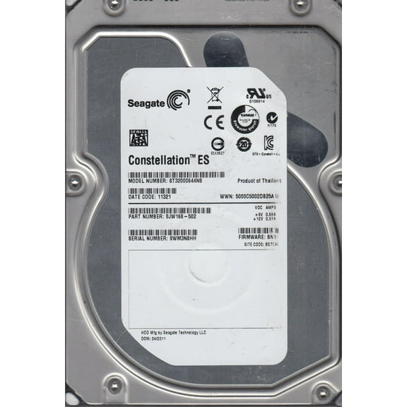 ST32000644NS, 9WM, BGTCAL, PN 9JW168-502, FW SN19, Seagate 2TB SATA 3.5 Hard Drive