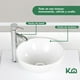 thumbnail image 4 of Gabinete Para Baño Mueble Lavamanos Ovalin Monomando y Toallero Fibra de Madera MFC KingsHouse blanco, 4 of 8