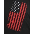 thumbnail image 4 of 4th of July Distressed Offset American Flag Mens T Shirt, 4 of 5