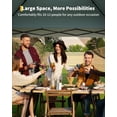thumbnail image 5 of Canopy Tent 12x12 Ft, Pop Up Gazebo One-Push Setup with 4 SandBags for Backyard Parties and BBQs, Mosquito Netting & Height Adjustable - Green, 5 of 9