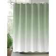 thumbnail image 2 of Sage Green Long Shower Curtain Set, Waterproof Shower Curtains for Bathroom, Farmhouse Sage Green Ombre Washable Fabric Cloth Bath Curtain for Bathtub Decoration with Hooks 72x84 Inches, 2 of 6