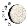 thumbnail image 4 of Sikiie Elegant Gold Leaf Pattern PVC Leather Spare Tire Wheel Cover Spare Tire Cover, for Car Truck SUV Camper Trailer Universal Fit(14-17in)-16 inch, 4 of 6