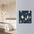 thumbnail image 4 of Yayeee Toggle Light Switch Wall Plate 2-Gang 4.56"x4.48" Decorative Outlet Cover, Blue Fireflies Pattern, 4 of 7