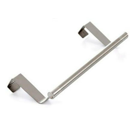1pcs 23cm Home Bathroom Towel Holder Stainless Steel Cabinet Over Door Hanging Bar Rack Tower Holders Hanger Hotel Shelf Mz