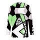 thumbnail image 4 of ICHUANYI Clearance Women's V-Neck Casual Long Sleeve Printed Buttoned Basic Ruched Tunic Tops T-shirts Blouses(Green, S) ICHUANYI WER2023081513791, 4 of 4