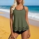 thumbnail image 5 of Traje de baño de dos piezas para mujer, estilo conservador, con un traje de baño de dos piezas ahuecado para mujer, trajes de baño tankini para mujer, traje de baño de 2 piezas para mujer, trajes de b, 5 of 9