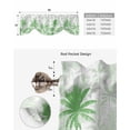 thumbnail image 5 of Tie Up Valance Curtain for Kitchen, Green Tropics Palm Plant Leaves Rod Pocket Short Curtains Adjustable Tie-Up Shade Valances, Abstract Botanical Window Treatment for Bathroom Living Room Bedroom, 5 of 7