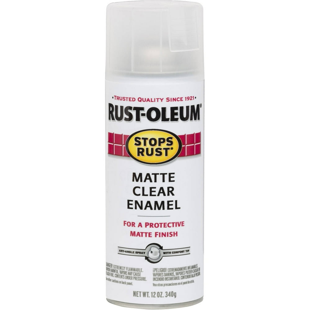 RustOleum Matte Clear Enamel Spray, Clear