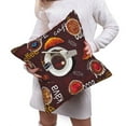 thumbnail image 6 of Bingfone A Cup Of Black Coffee On A Saucer Linen Throw Pillow Covers Cushion Case Pocket Button Vintage Farmhouse Pillowcase for Sofa Couch Bed 20"x20", 6 of 9