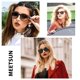 thumbnail image 2 of Gafas de sol MEETSUN Retro polarizadas 100% UV400, paquete de 3, 2 of 7
