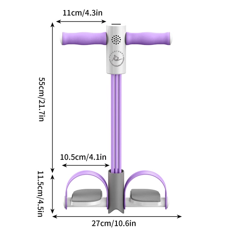 Bande De Résistance Avec Pédale – 6 Tubes, Compteur LED, Poignées Ergonomiques – Pour Bras, Jambes, Abdos – Home Gym Nomade