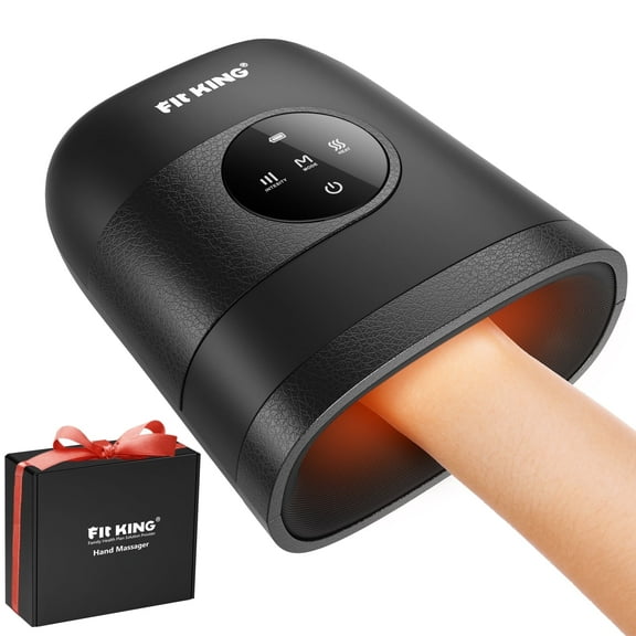 Cordless Hand Massager with Heat for Hand Massage, for Hand Relaxation and Finger Numbness Relief, Portable & Touch Screen FSA/HSA Eligible