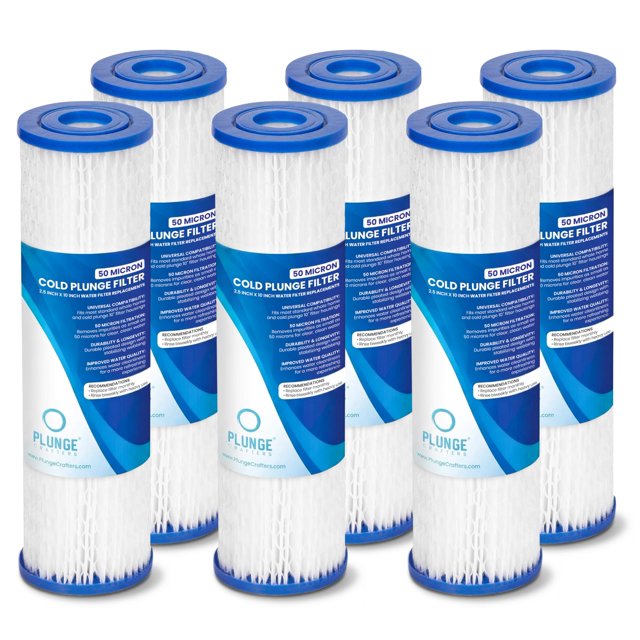 Cartuchos de filtro de agua Plunge Crafters 10" x 6,4 cm 50 micras