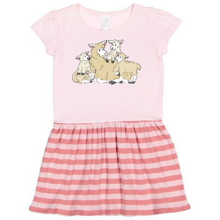

Inktastic Cute Lamb Family Gift Toddler Girl Dress