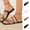 Black, variant on YTCAMLO Fashion Women's Sandals Summer Vacation Dressy Square Open Toe Strappy Sandals Slip On Comfy Weeding Flat Sandals