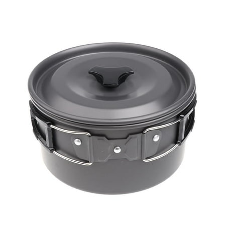 

Camping Cookware Foldable Handle Pot Outdoor Portable Pot for Soup Noodles M